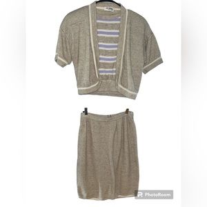 Vintage 1970s St John By Marie Gray 3 Piece Skirt Suit Set